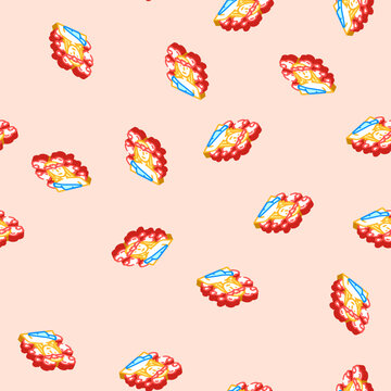 aphrodite greek god mythology isometric seamless pattern. aphrodite greek god mythology sign illustration