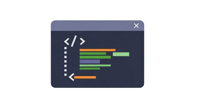 Colorful coding HTML code snippet.