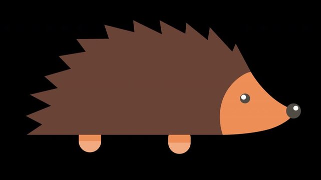 Cute Hedgehog Illustration Vector