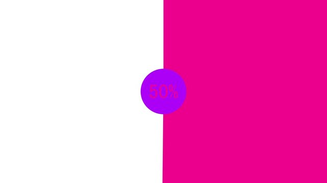 Science Loading white Circle Ring on black background. 100 in the loading ring. Loading Transfer Download Animation from zero to one hundred percent. Circle .4 k video