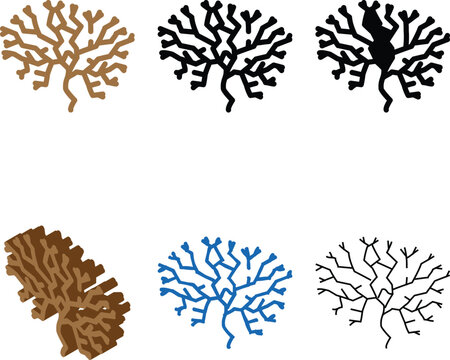 irish moss seaweed color icon vector. irish moss seaweed designs sign. isolated symbol illustration
