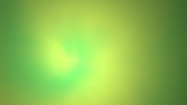 Green and yellow abstract gradient background moves smoothly in a soft ambient 3D animation loop creating a calm and natural atmosphere