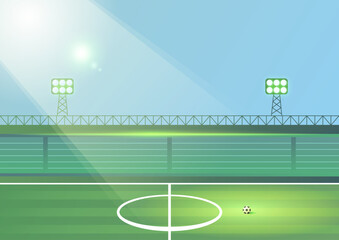 Soccer football field sport background © aylahei