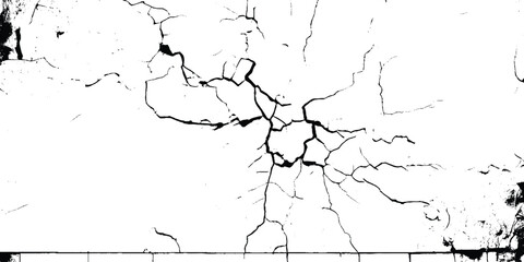 Obraz premium Cracks overlay textured. Distressed black texture. Dark grainy texture on white background. Grain noise particles