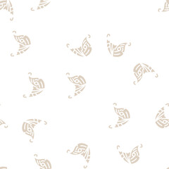 Naklejka premium elf wing glyph vector seamless pattern. elf wing thin illustration