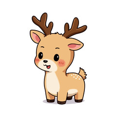 Obraz premium Cute Reindeer Clipart 09