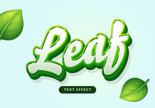Leaf Text Effect