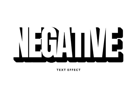 Negative Text Effect