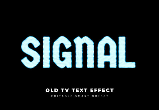 Old TV Text Effect