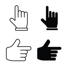 Obraz premium Pointing hand icon