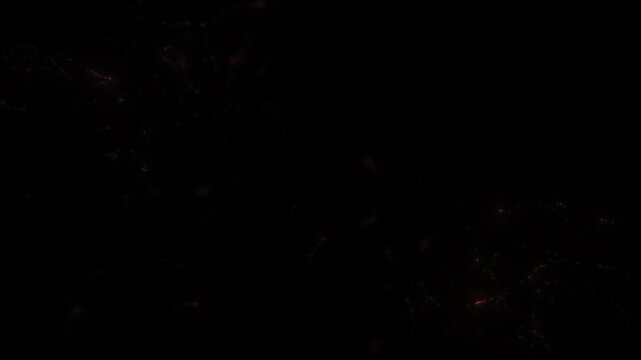 Golden Particle Wings with Flowing Light Trails and Radiating Energy Burst Abstract Background Animation in 4K 60 FPS