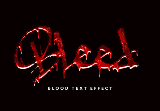 Blood Text Effect