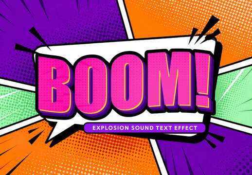 Explosion Sound Text Effect