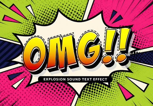 Explosion Sound Text Effect