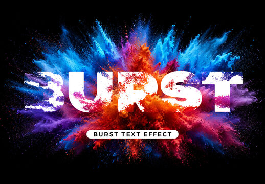 Burst Text Effect