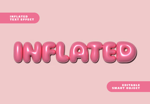 Inflated Text Effect