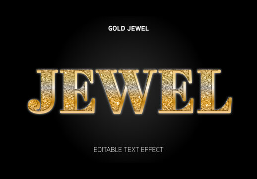 Gold Jewel Text Effect