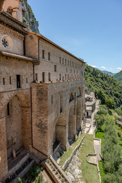 Subiaco. The Monastery of Saint Benedict, or Sanctuary of the Sacred Cave