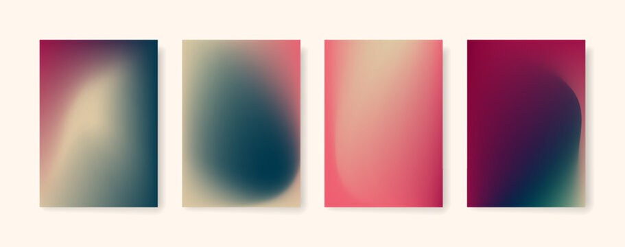 Blurred color gradient background, abstract pink blue green grain gradation texture, vector soft purple beige texture blur abstract background