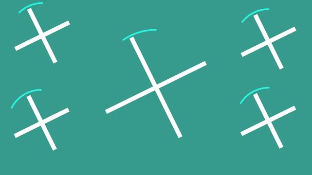 seamless pattern with arrows color cyan visual video 4k