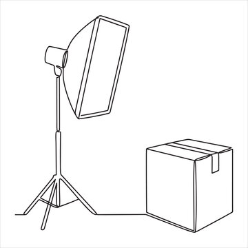 Studio Softbox Light Setup with Reflector