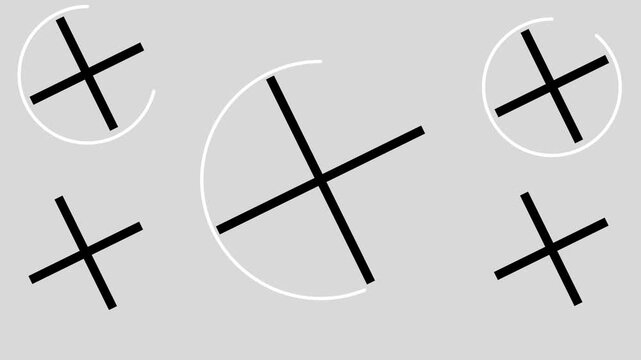 vector illustration of a cross video hd 4K