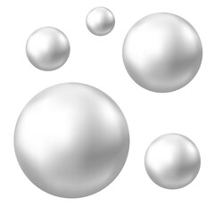 Obraz premium Chrome, silver or aluminum 3d sphere.