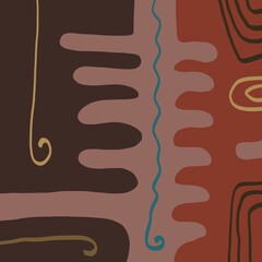 Abstract image for printing - digital painting. The picture is painted by hand on a tablet. © neurostructure