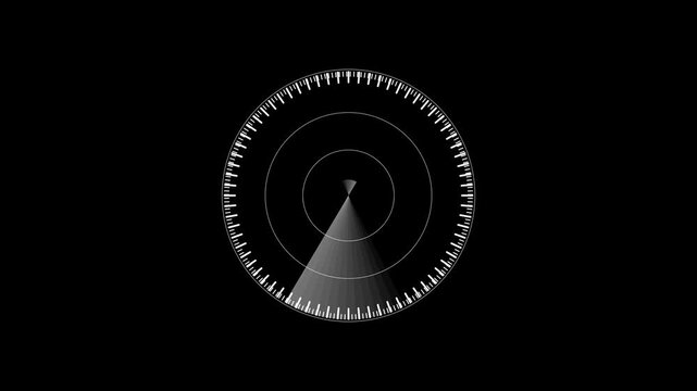 abstract blue and black background with rays technology in world rader.4 k