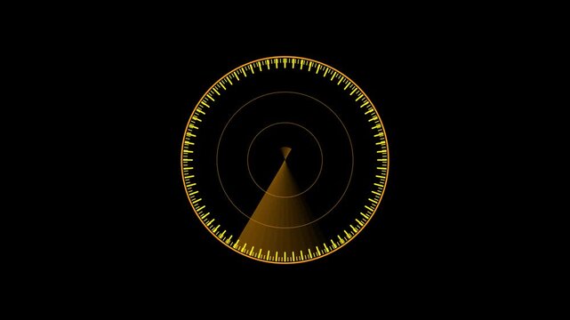 abstract blue and black background with rays technology in world rader.4 k