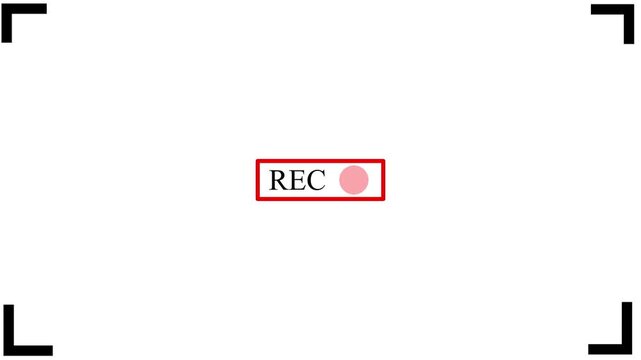 Live streaming sign icon animation, online camera recording overlay animation, Red live streaming symbol, live streaming, broadcasting, online stream Alpha .4k video