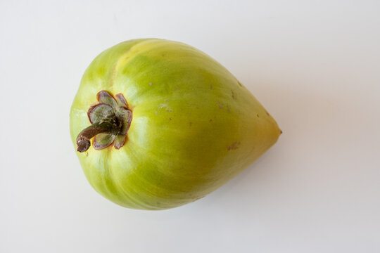 Canistel or caniesten eggs fruit tropical sweet fruit with creamy texture on white background