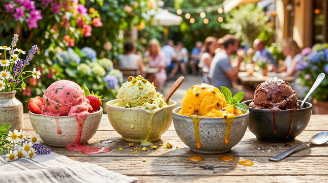 Helado refrescante representando el consumo t&iacute;pico durante los meses de verano.