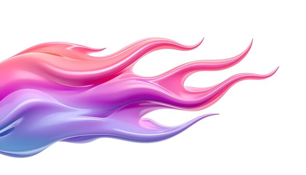 pink smoke on white