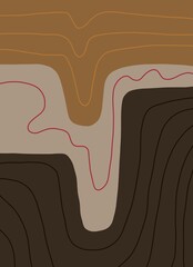 Abstract image for printing - digital painting. The picture is painted by hand on a tablet. © neurostructure