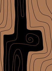 Abstract image for printing - digital painting. The picture is painted by hand on a tablet. © neurostructure