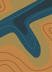 Abstract image for printing - digital painting. The picture is painted by hand on a tablet. © neurostructure