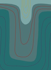 Abstract image for printing - digital painting. The picture is painted by hand on a tablet. © neurostructure