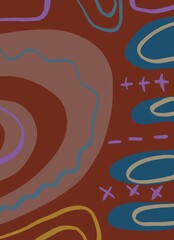 Abstract image for printing - digital painting. The picture is painted by hand on a tablet. © neurostructure