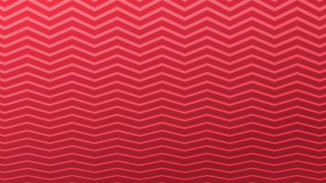 Red zig zag motion background with seamless looping animation of pink chevron pattern moving upward in abstract dynamic sequence for graphic video design web banner and digital presentation.