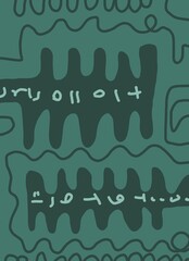 Abstract image for printing - digital painting. The picture is painted by hand on a tablet. © neurostructure