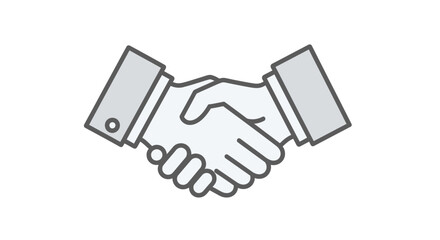 Obraz premium Handshake illustration symbolizing partnership agreement and mutual trust