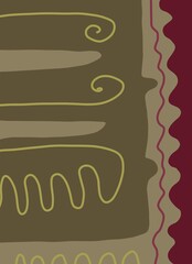 Abstract image for printing - digital painting. The picture is painted by hand on a tablet. © neurostructure
