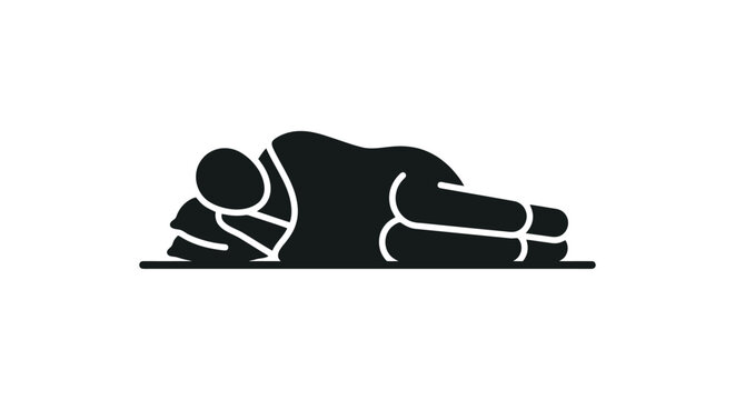 person lying on stomach in prone position.