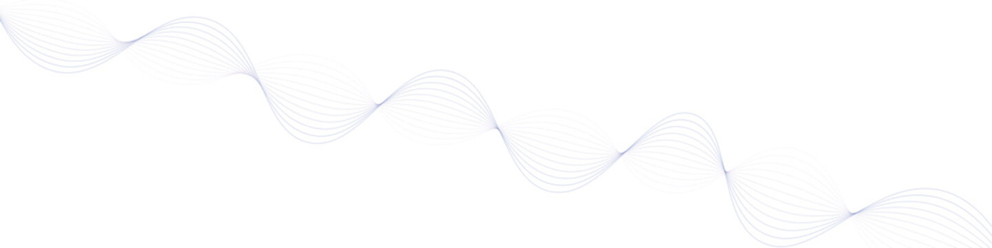 Abstract wave Felix Genes pattern background with elegant gradient lines moving in harmonic motion across white canvas space.