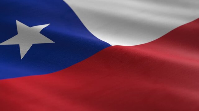 Chile - waving flag loop