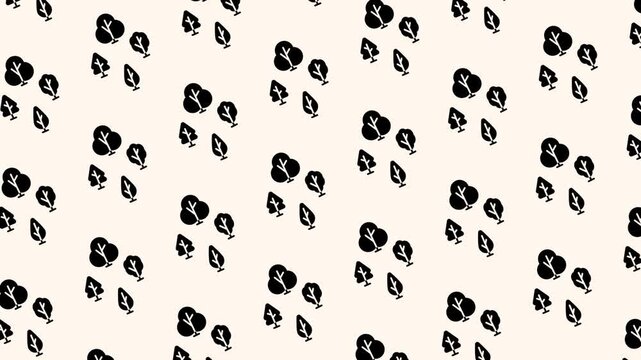 Simple tree seamless pattern looping animation
