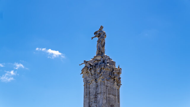 Buenos Aires, Argentina&nbsp; - MARCH 17, 2026: The Monument to the Spaniards (Monumento de los Espa&ntilde;oles) in Palermo, Buenos Aires, Argentina, against a clear blue sky