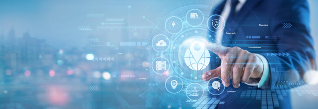 Business manager. Support specialist touching Feedback virtual screen to analyze customer experience ratings, review survey responses, and improve global corporate service quality standards.