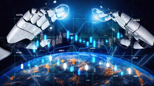 Futuristic Robots Interacting with Digital Data Over Earth in a Cybernetic Environment Reflecting Advancement of Artificial Intelligence and Technology. Entropy.